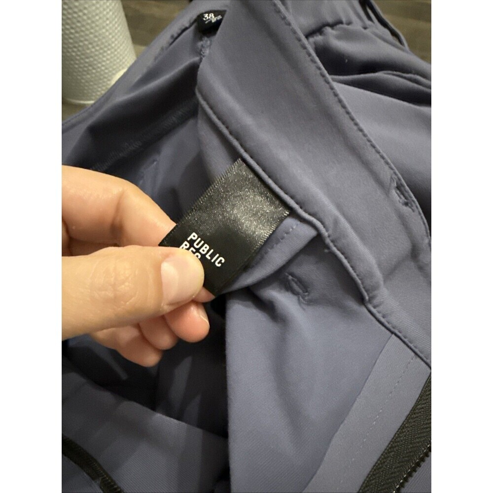 Public Rec Gamechanger 5-Pocket Performance Chino Pants 38x28 Fit 38x27 Blue - Picture 2 of 7